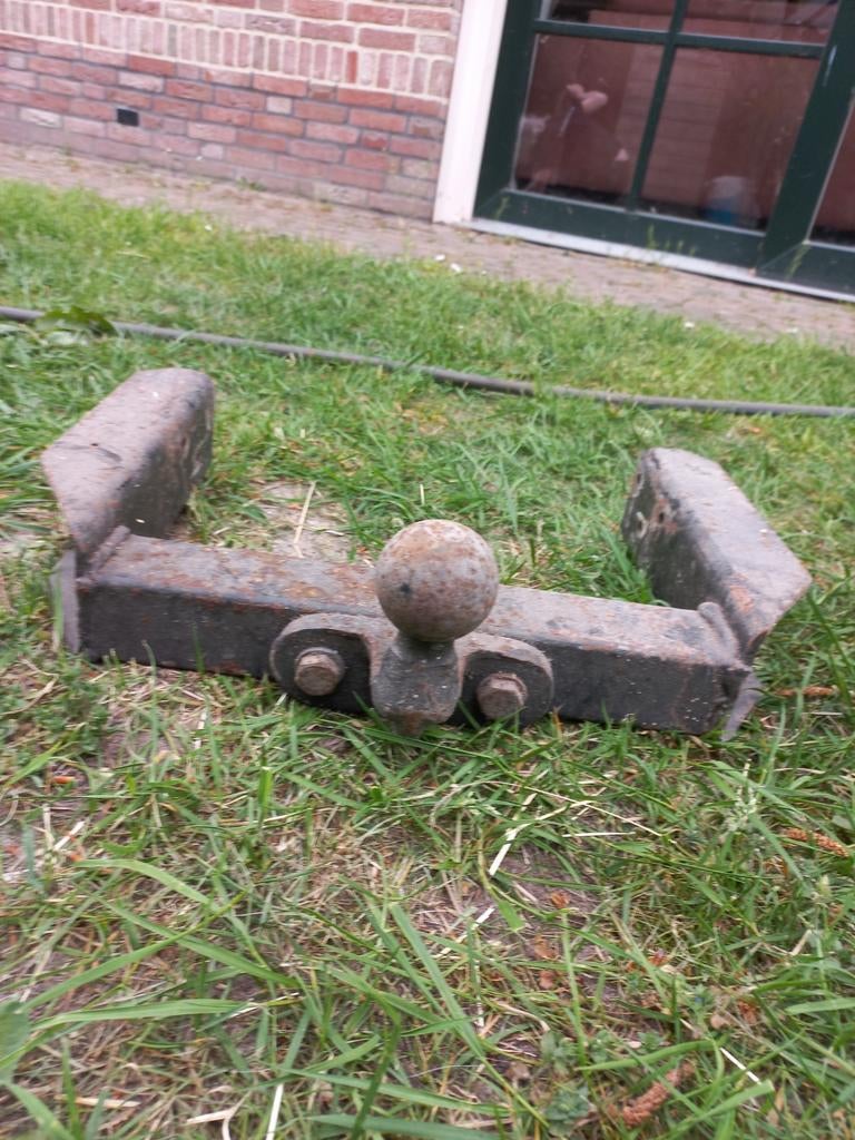 Trekhaak voor op stiga grasmaaier, Ophalen