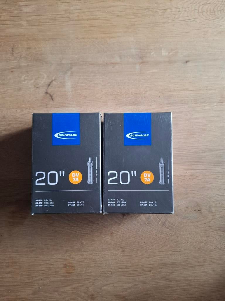 2 binnenbanden nieuw 20 inch, Ophalen of Verzenden, Nieuw, Schwalbe, Rubber