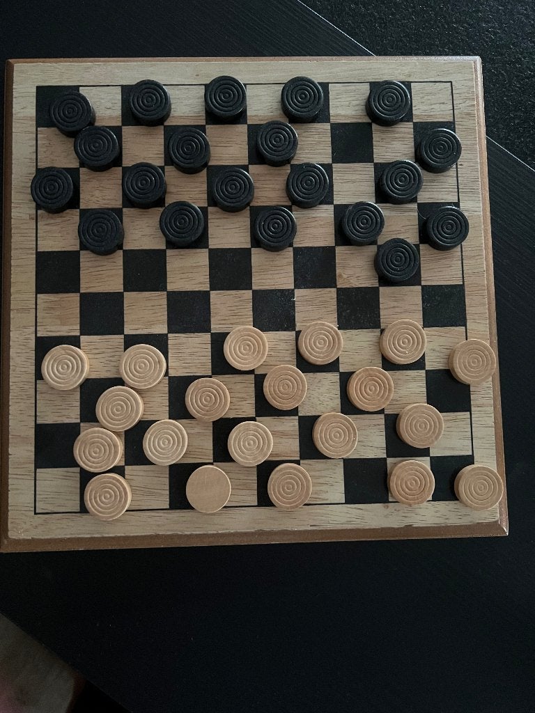 dambord, Hobby en Vrije tijd, Gezelschapsspellen | Bordspellen, Ophalen of Verzenden, Zo goed als nieuw