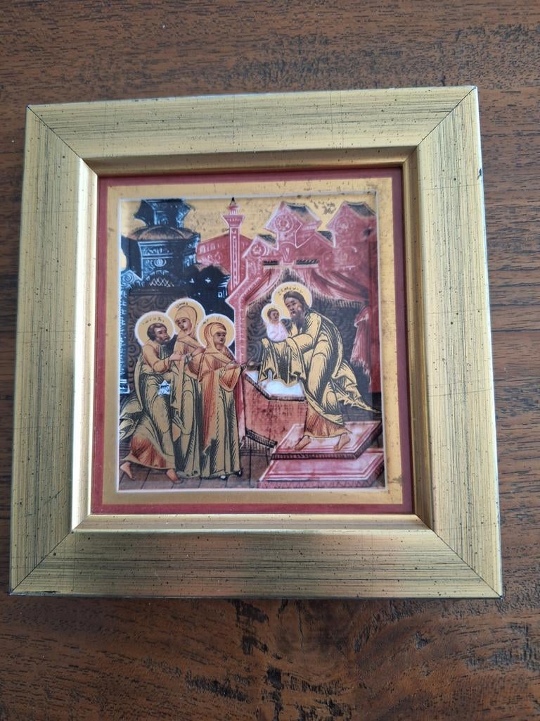 Ikoon "Darstellung Christi im Tempel ", Antiek en Kunst, Kunst | Schilderijen | Klassiek, Ophalen of Verzenden