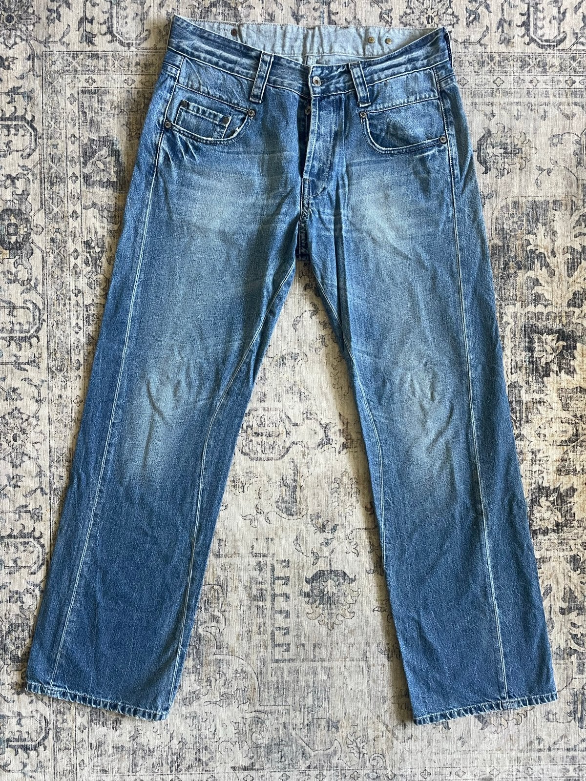 G-Star 3301 Straight Jeans - Maat W34 L34, Ophalen of Verzenden, Gedragen, Blauw, W33 - W34 (confectie 48/50)