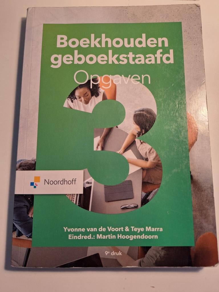 Boekhouden geboekstaafd Opgaven 3 - 9e druk, Ophalen of Verzenden, Zo goed als nieuw, MBO, Yvonne van de Voort & Teye Marra