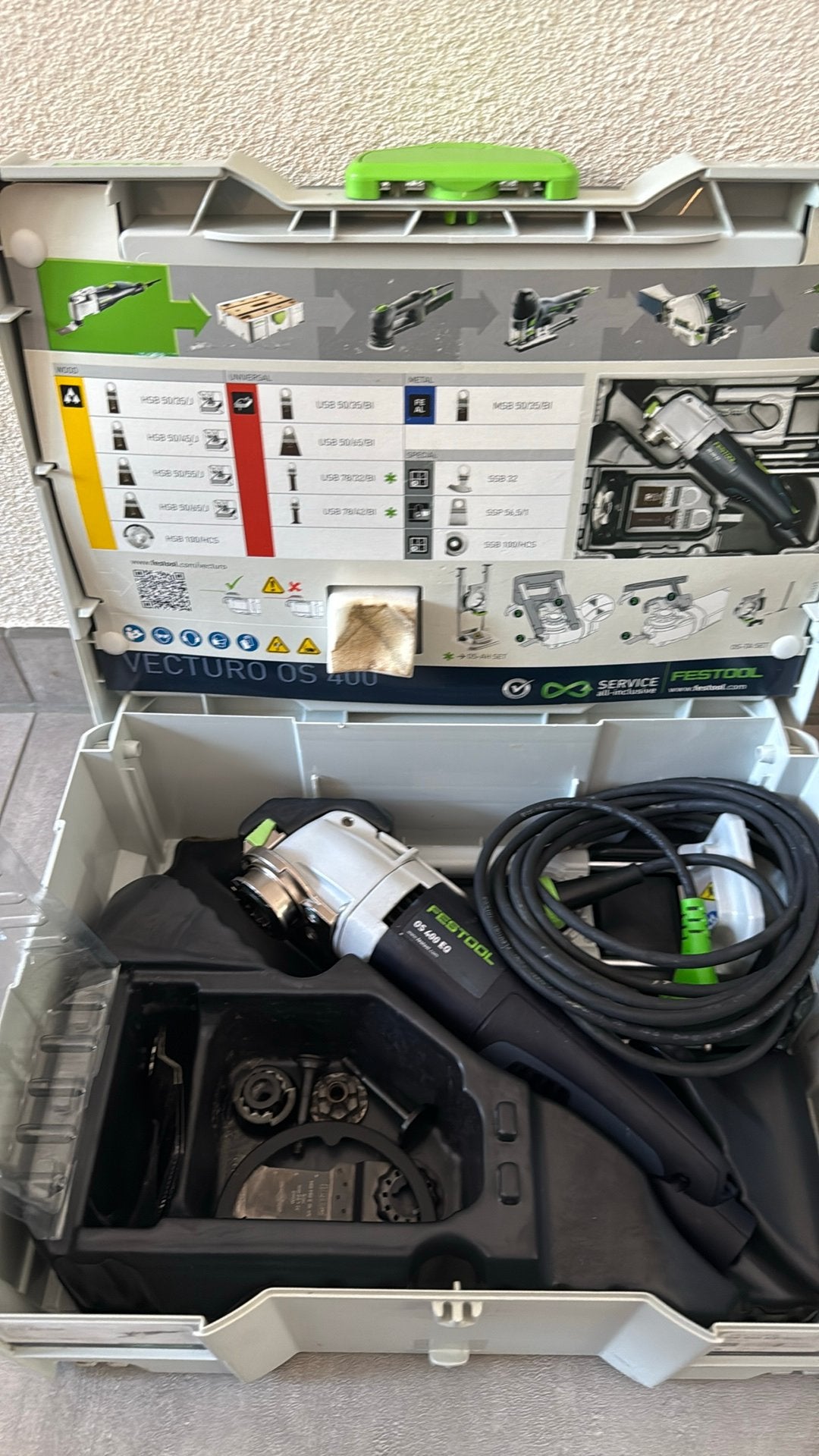 FESTOOL OS 400 EQ-SET MULTITOOL, Overige typen, 600 tot 1200 watt, Ophalen of Verzenden, Zo goed als nieuw