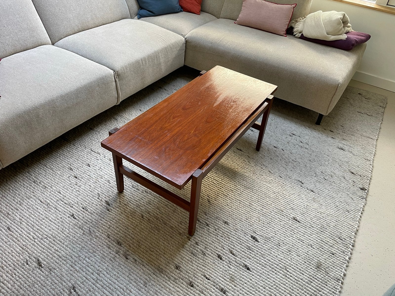 Cees Braakman voor Pastoe salontafel, jaren '60, Huis en Inrichting, Ophalen, Gebruikt, 100 tot 150 cm, Teakhout