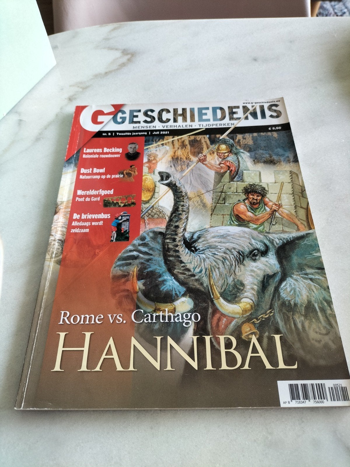 Geschiedenis Magazine - Rome vs. Carthago, Hannibal, Boeken, Ophalen of Verzenden, Zo goed als nieuw, Overige typen