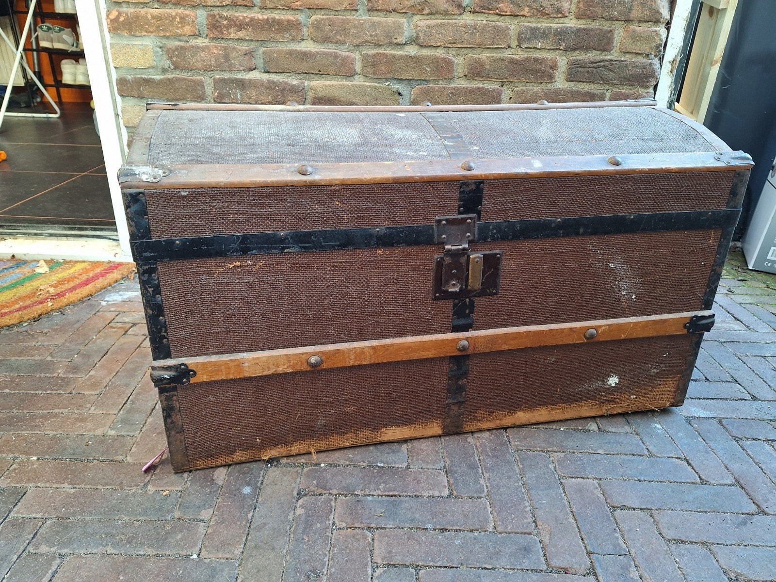 Vintage koffer/kist - 81x48x44 cm, Ophalen