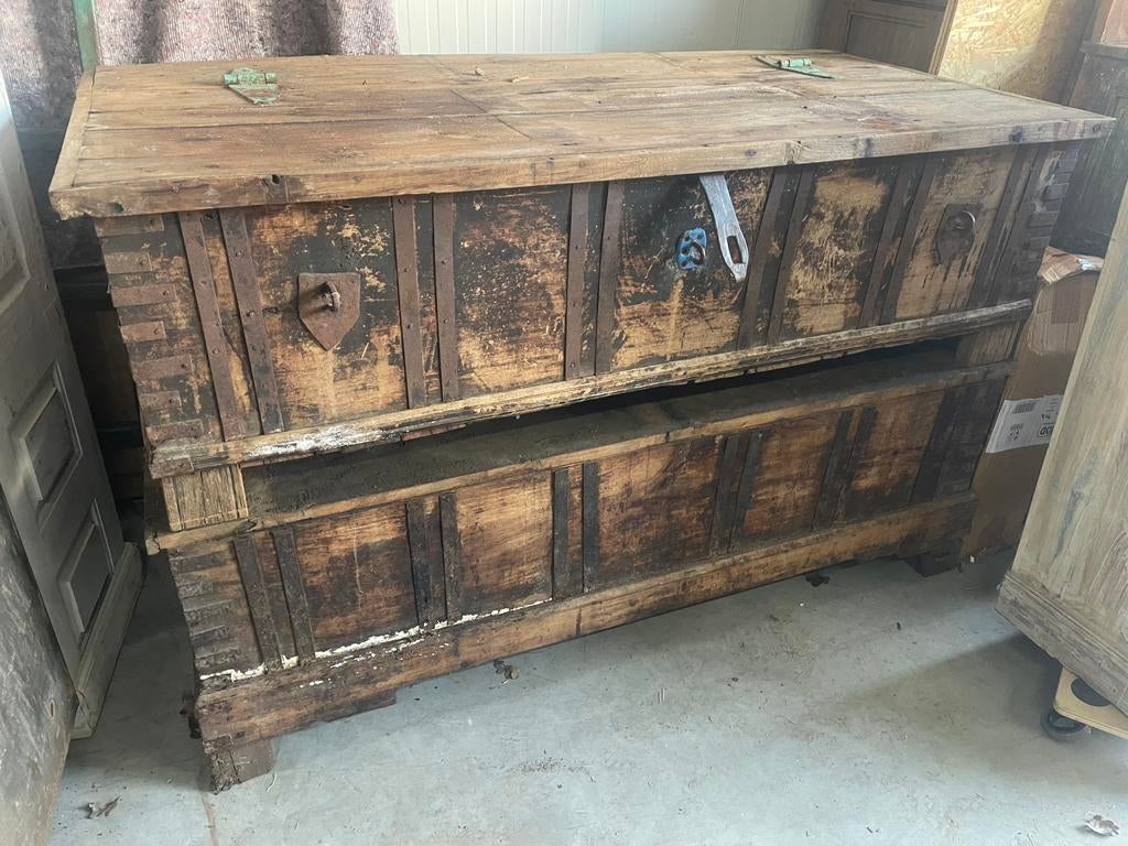 Oude kist   Of tafel, Ophalen, Zo goed als nieuw, 50 tot 100 cm, Minder dan 50 cm