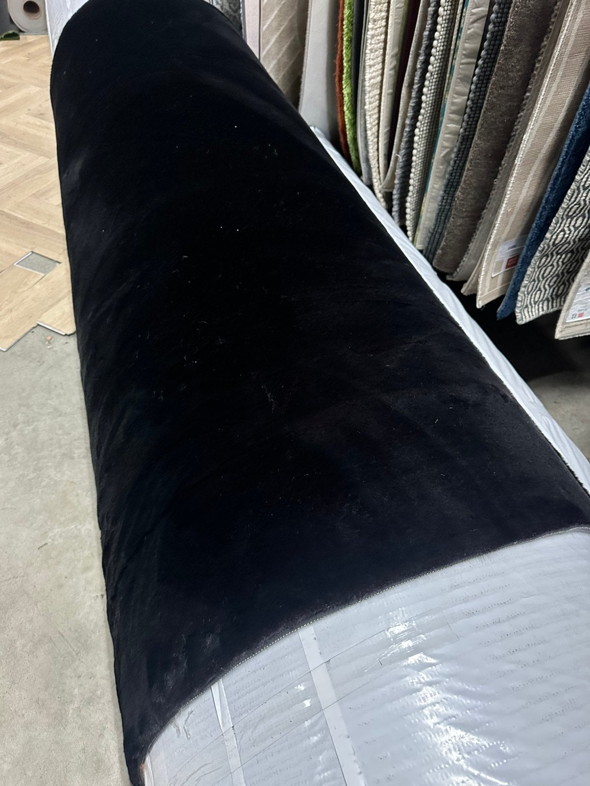 Vloerkleed fluffy zwart 160x230 NIEUW!, Ophalen, Zwart, 150 tot 200 cm, 200 cm of meer