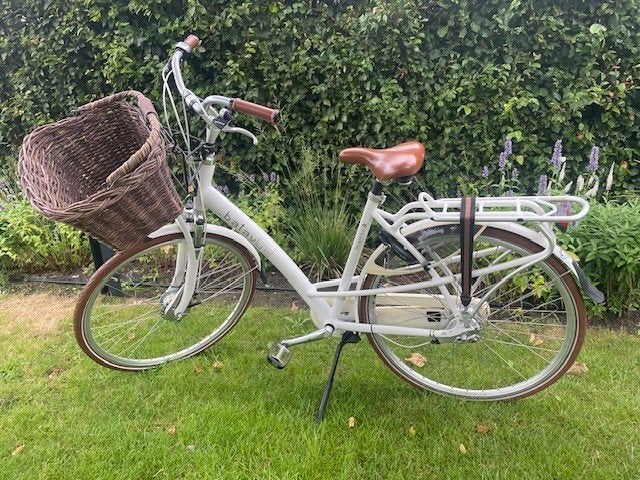 Batavus Mambo, witte damesfiets, 7 versnellingen, Ophalen, Gebruikt, Versnellingen, Batavus