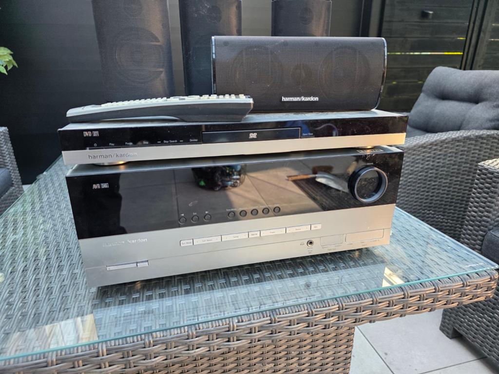 Harman Kardon Home Cinema Set - Versterker, DVD, Speakers, 70 watt of meer, Dvd-speler, Ophalen, Overige merken