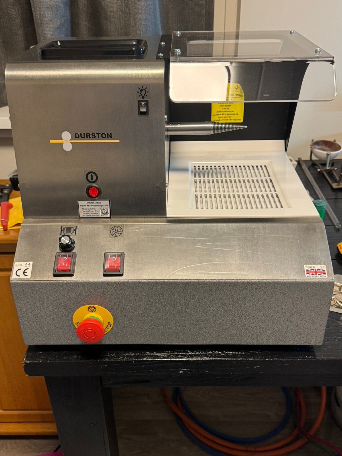 Nieuwe Durston polijstmachine voor goudsmid – ongebruikt, Ophalen, Zo goed als nieuw, Elektrisch