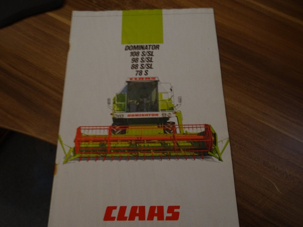 Claas Dominator maaidorser folder, Ophalen of Verzenden, Gelezen, Folder
