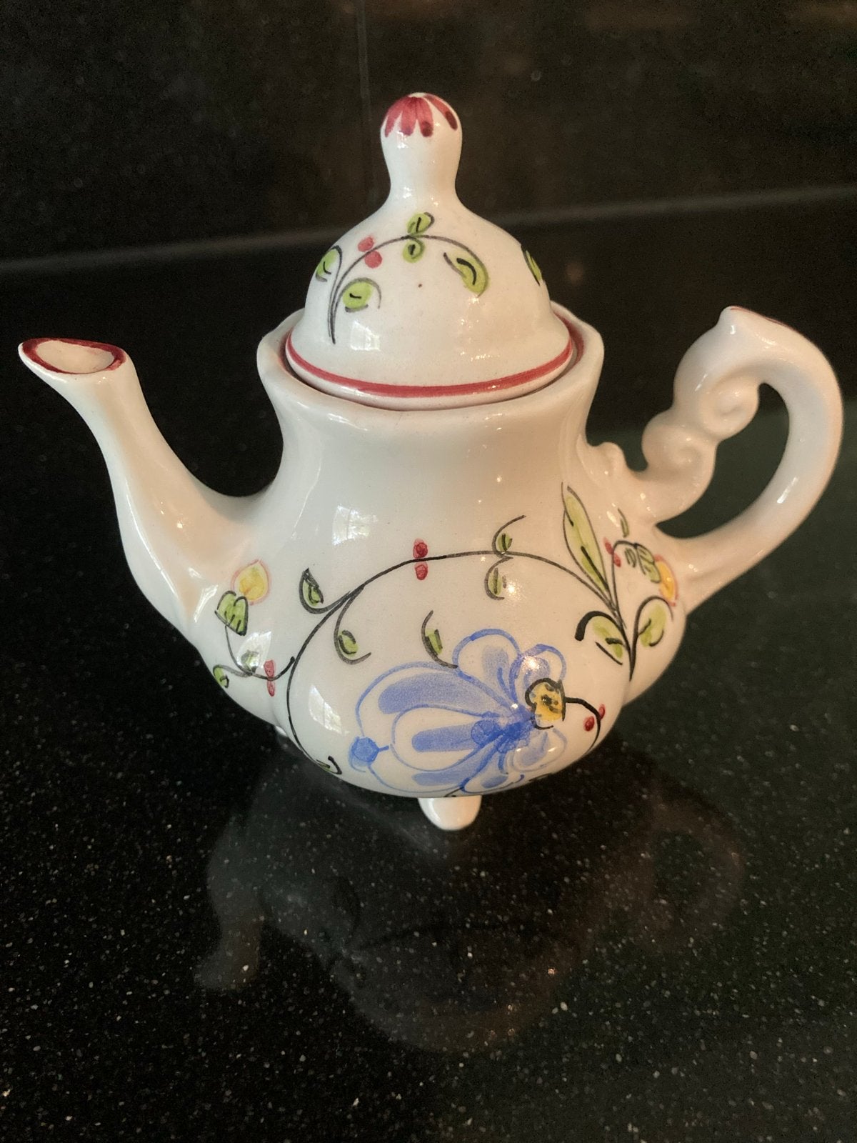 Vintage Anfora Agueda porseleinen theepotje - Portugal, Ophalen of Verzenden