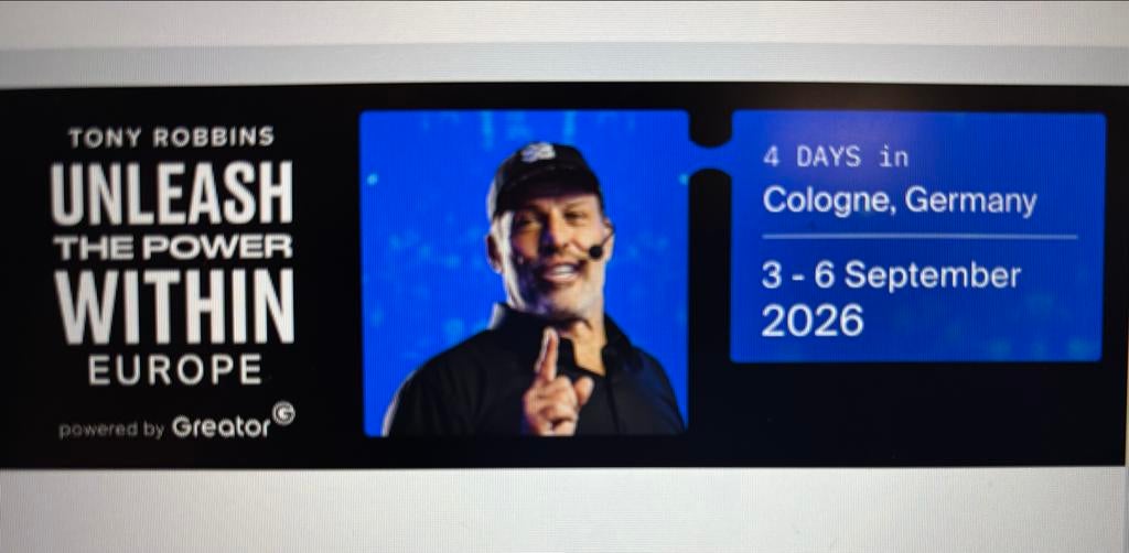 UPW TONY ROBBINS- Unleash the Power within, Eén persoon