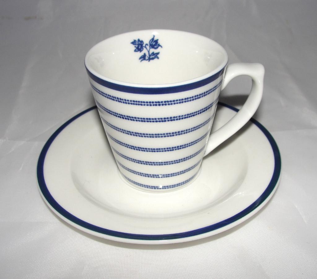 Laura Ashley Blueprint Collectables espresso kop en schotel, Ophalen of Verzenden
