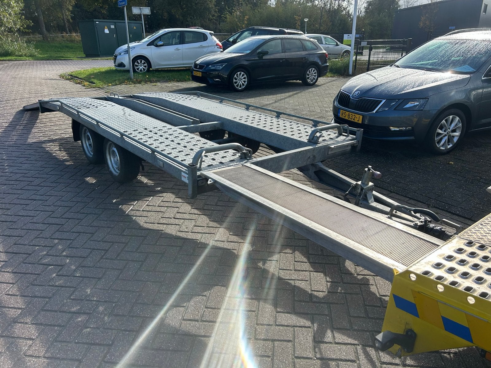 Hapert Autotransporter A2700 - Nieuwe koppeling en oplooprem, Ophalen, Gebruikt