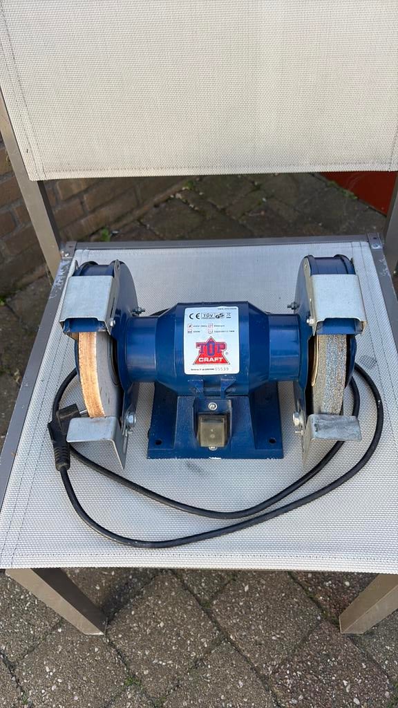 Topcraft slijpmachine, Ophalen of Verzenden, Gebruikt, Minder dan 700 watt, Werkbankslijpmachine
