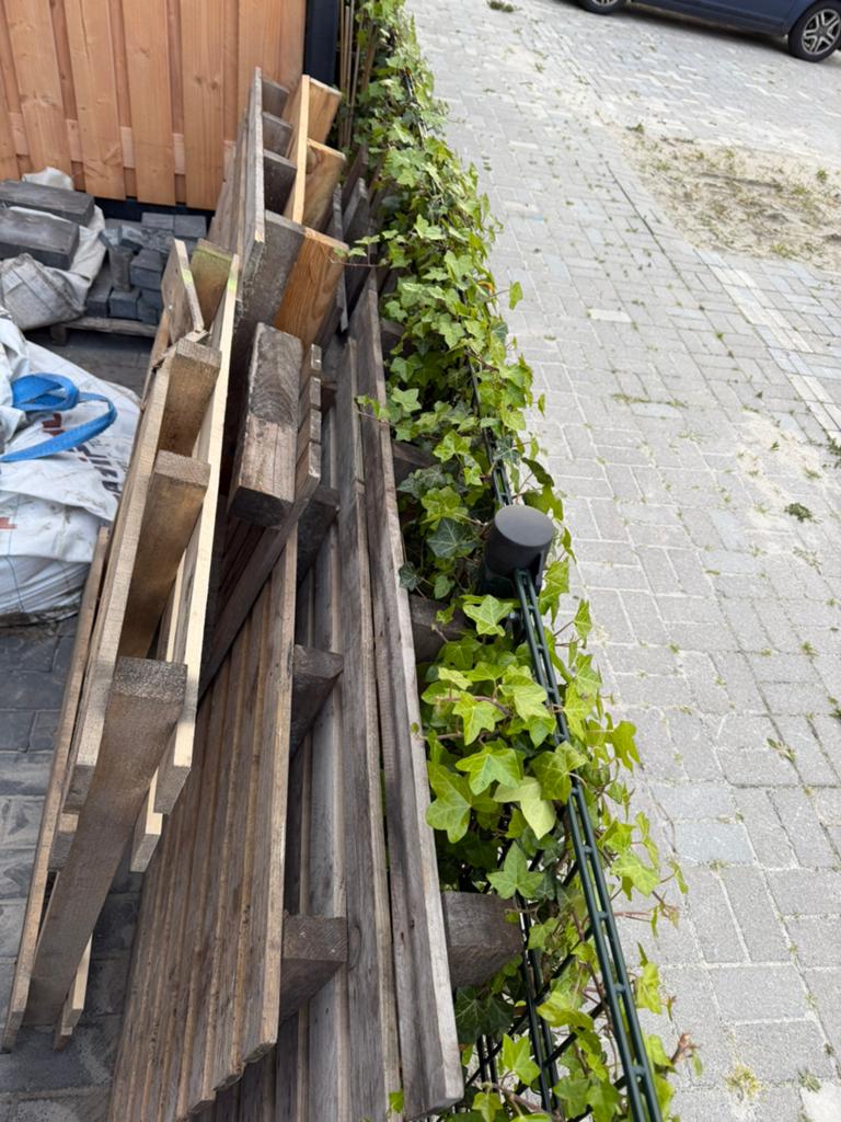 Haardhoud van pallets gratis af te halen, Ophalen