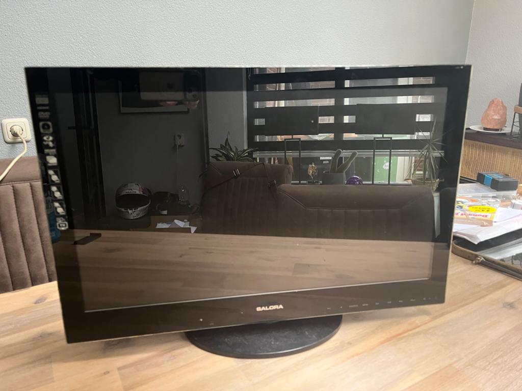 Salora Tv met DVD drive ingebouwd, Ophalen, 50 Hz, Overige merken