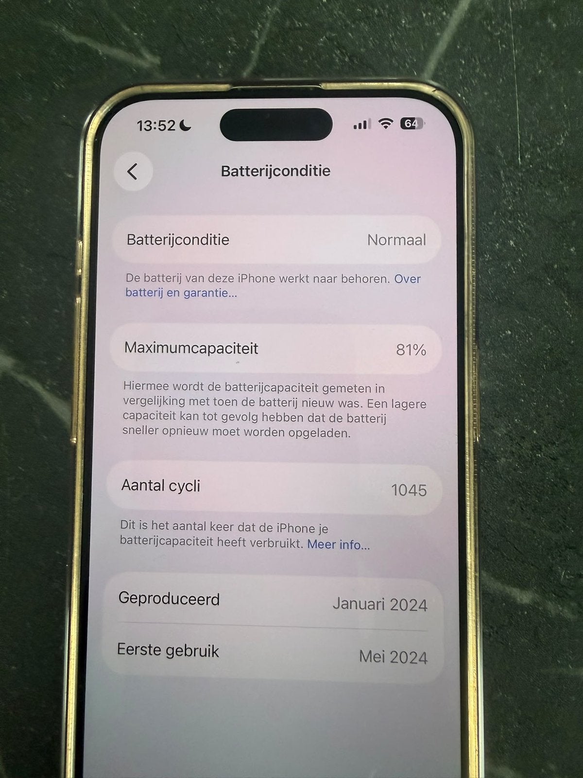 Iphone 15 pro titanium, Telecommunicatie, Ophalen, 128 GB, Zwart, Zo goed als nieuw