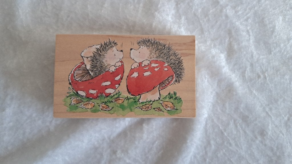 Nw stempel: Hedgy Truffles, Penny Black rubber p hout herfst, Hobby en Vrije tijd, Ophalen of Verzenden, Nieuw, Houten stempel
