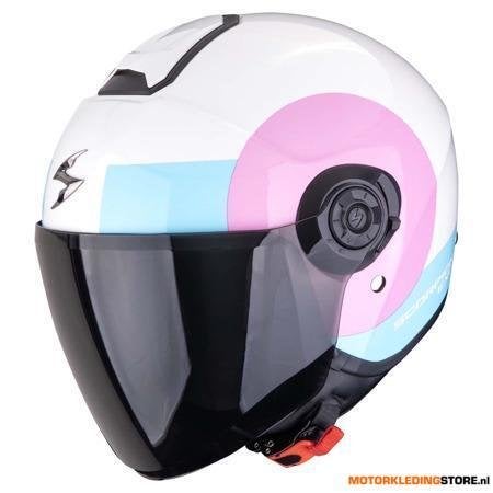 Scorpion Exo-City II Sheer Jethelm, Wit-Roze, Ophalen of Verzenden, Nieuw met kaartje