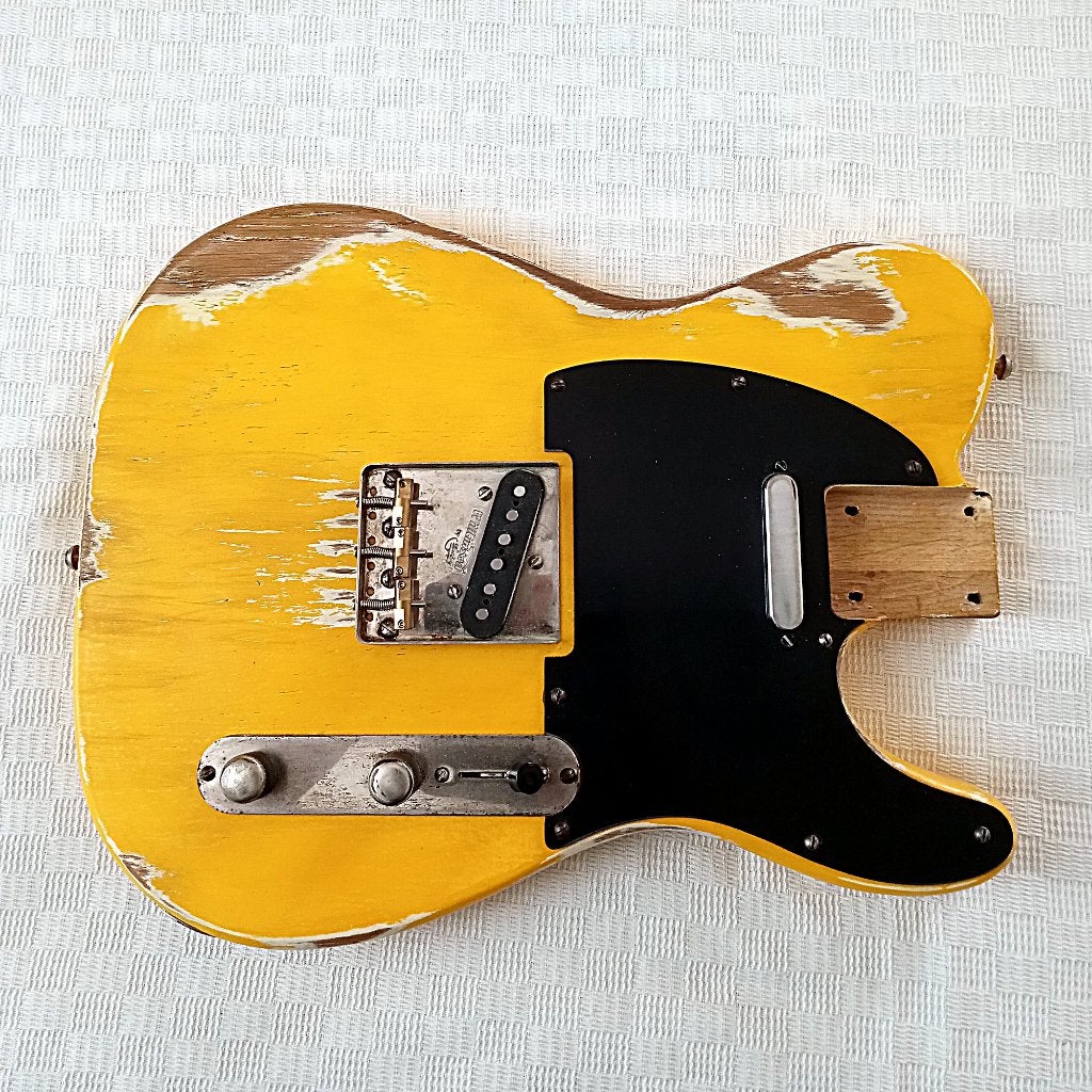Loaded relic oak Tele gitaar body, Ophalen of Verzenden, Gebruikt, Solid body, Overige merken