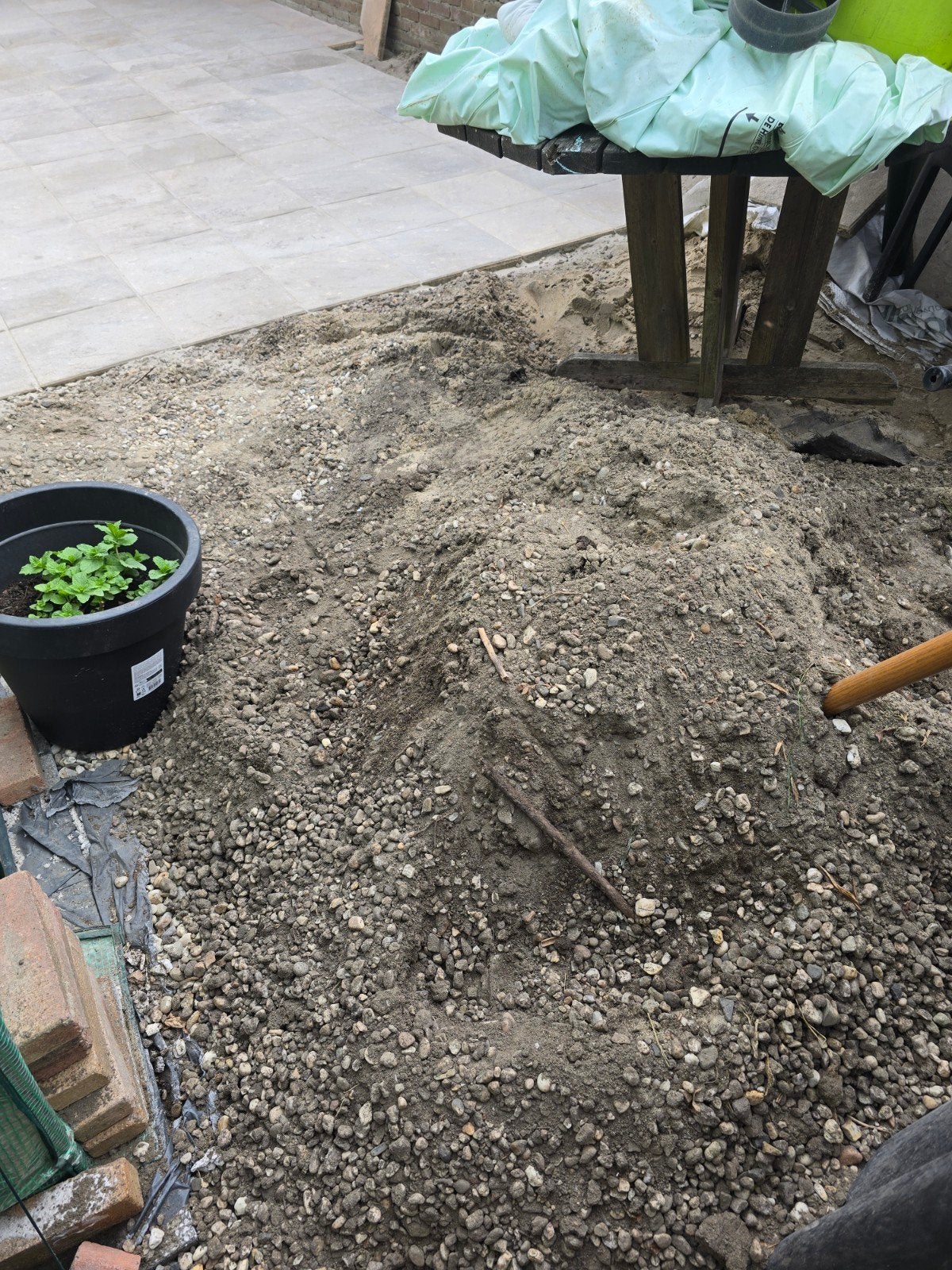 Zand en grind voor tuin of bouwproject, Ophalen, Gebruikt, Ophoogzand