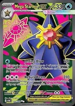 MEGA STARMIE EX 102/088 - PERFECT ORDER, Ophalen of Verzenden, Nieuw, Losse kaart, Foil