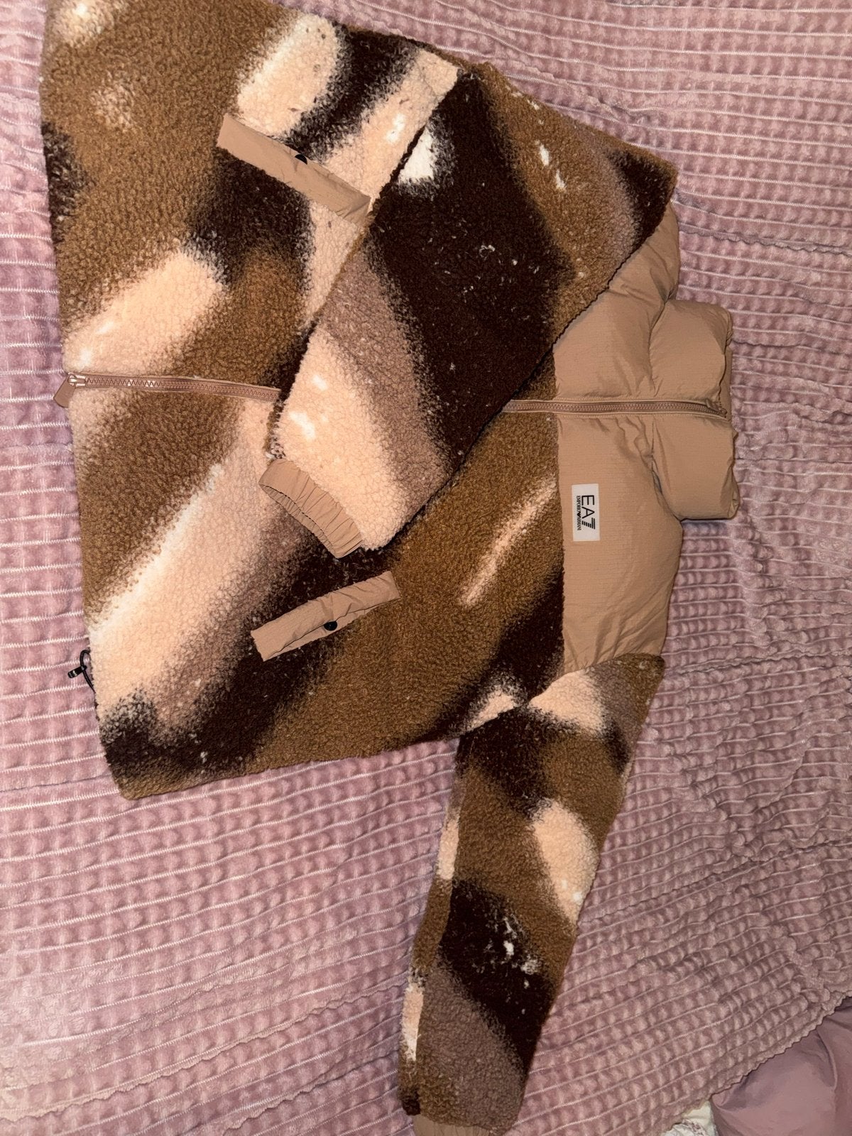 EA7 Emporio Armani Blouson jacket - Fancy Brown Stellar, Ophalen of Verzenden, Zo goed als nieuw, Maat 46/48 (XL) of groter, Meerkleurig
