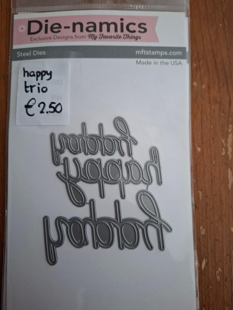 Snijmal Happy trio. Nieuw. STERK AFGEPRIJSD  nu € 2.50, Ophalen of Verzenden, Nieuw, Overige thema's, Pons of Mal