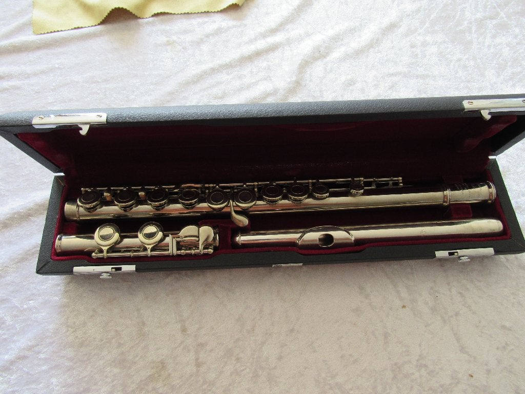 Muramatsu dwarsfluit met C en B voet, Gebruikt, -, Dwarsfluit, -