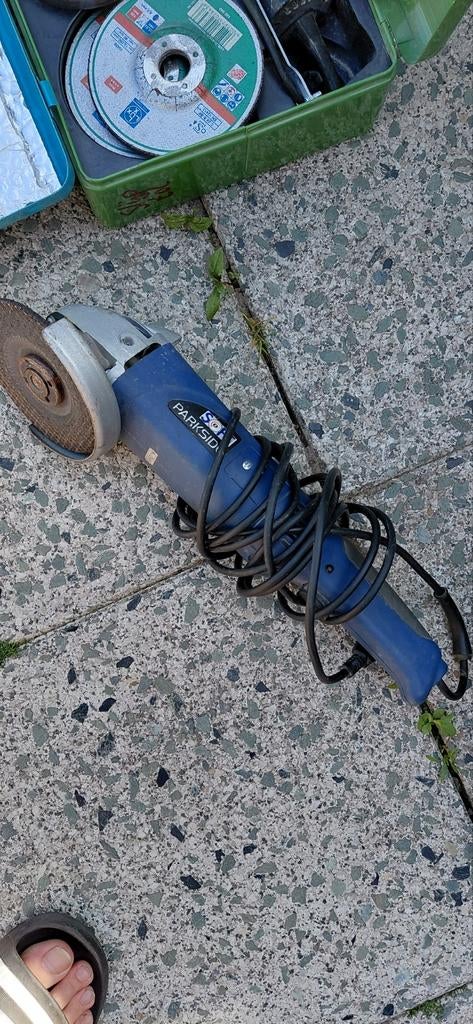 Parkside haakse slijper - Gebruikt, Doe-het-zelf en Verbouw, Gereedschap | Slijpmachines, Ophalen of Verzenden