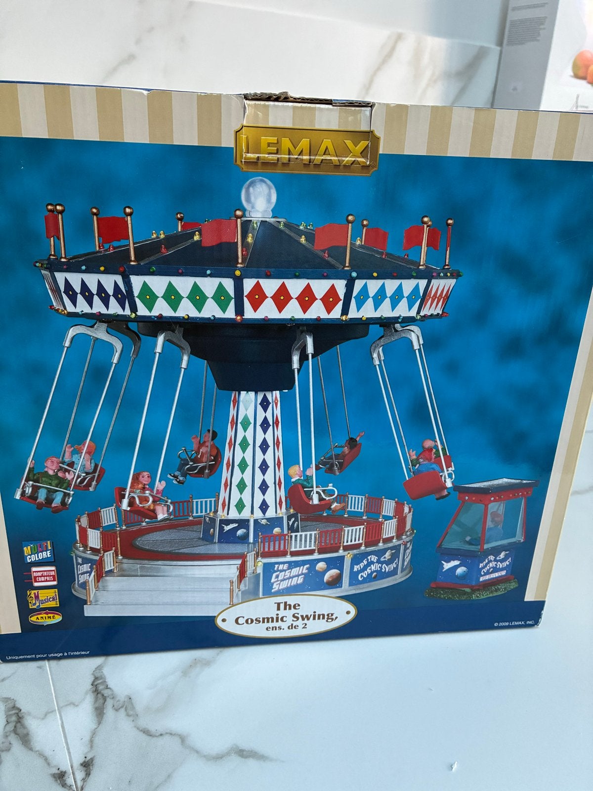 Lemax The Cosmic Swing - Draaimolen met Muziek en Beweging, Ophalen, Zo goed als nieuw