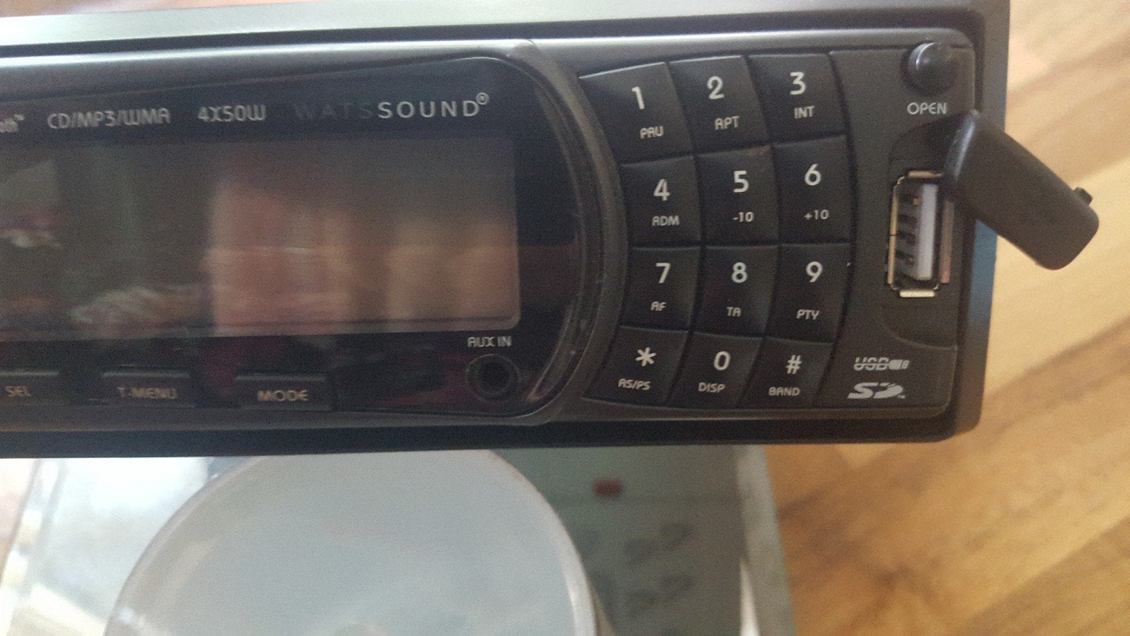 Watsound WS-1848 Autoradio CD/MP3/WMA 4x50W USB SD AUX, Ophalen of Verzenden, Zo goed als nieuw