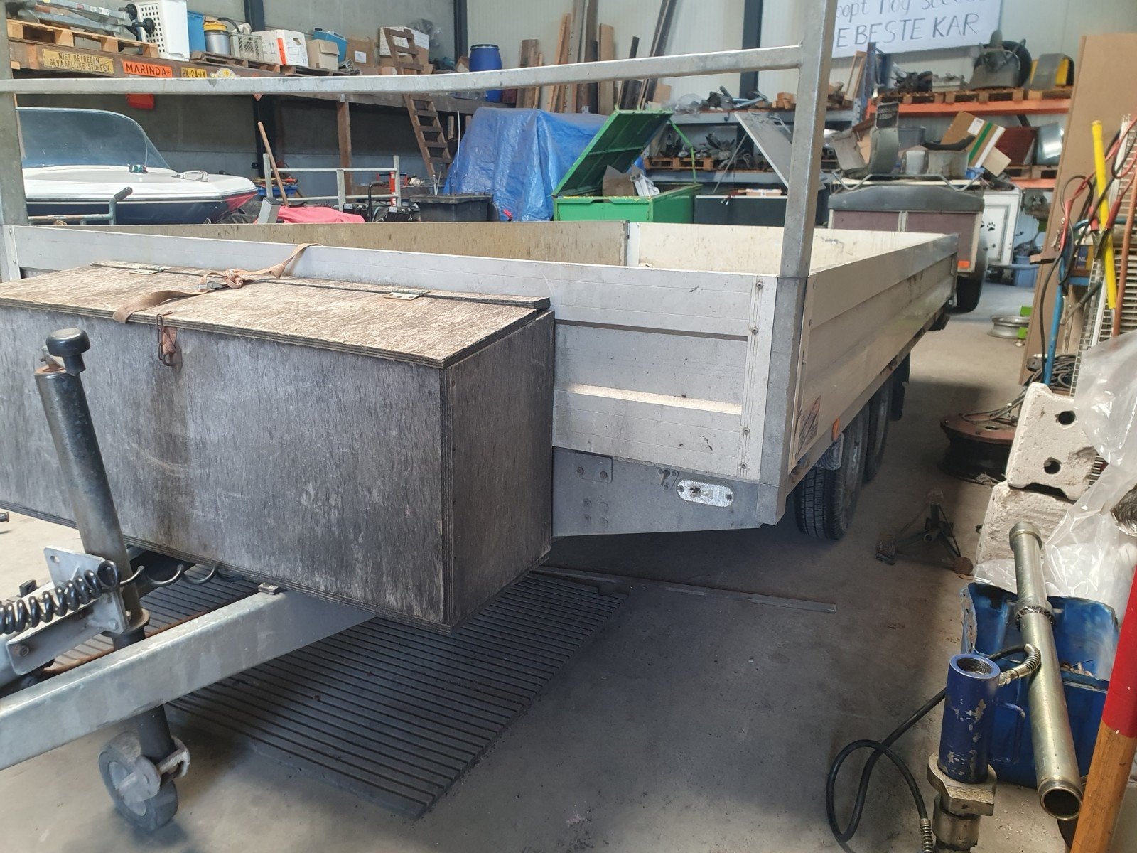 Agados plateau 425x205  2500KG bj 2014 super nu 1950ex, Auto diversen, Aanhangers en Bagagewagens, Ophalen of Verzenden