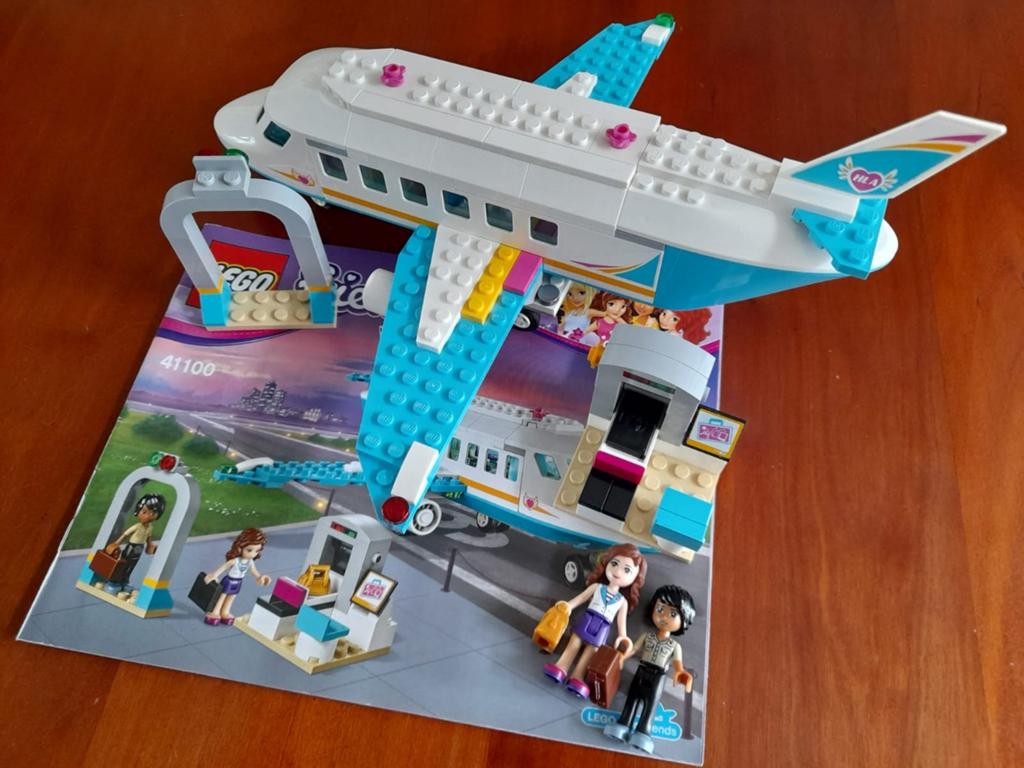 Legofriends Heartlake privéjet 41100 complete set met boekje, Lego, Friends, Ophalen of Verzenden, Complete set