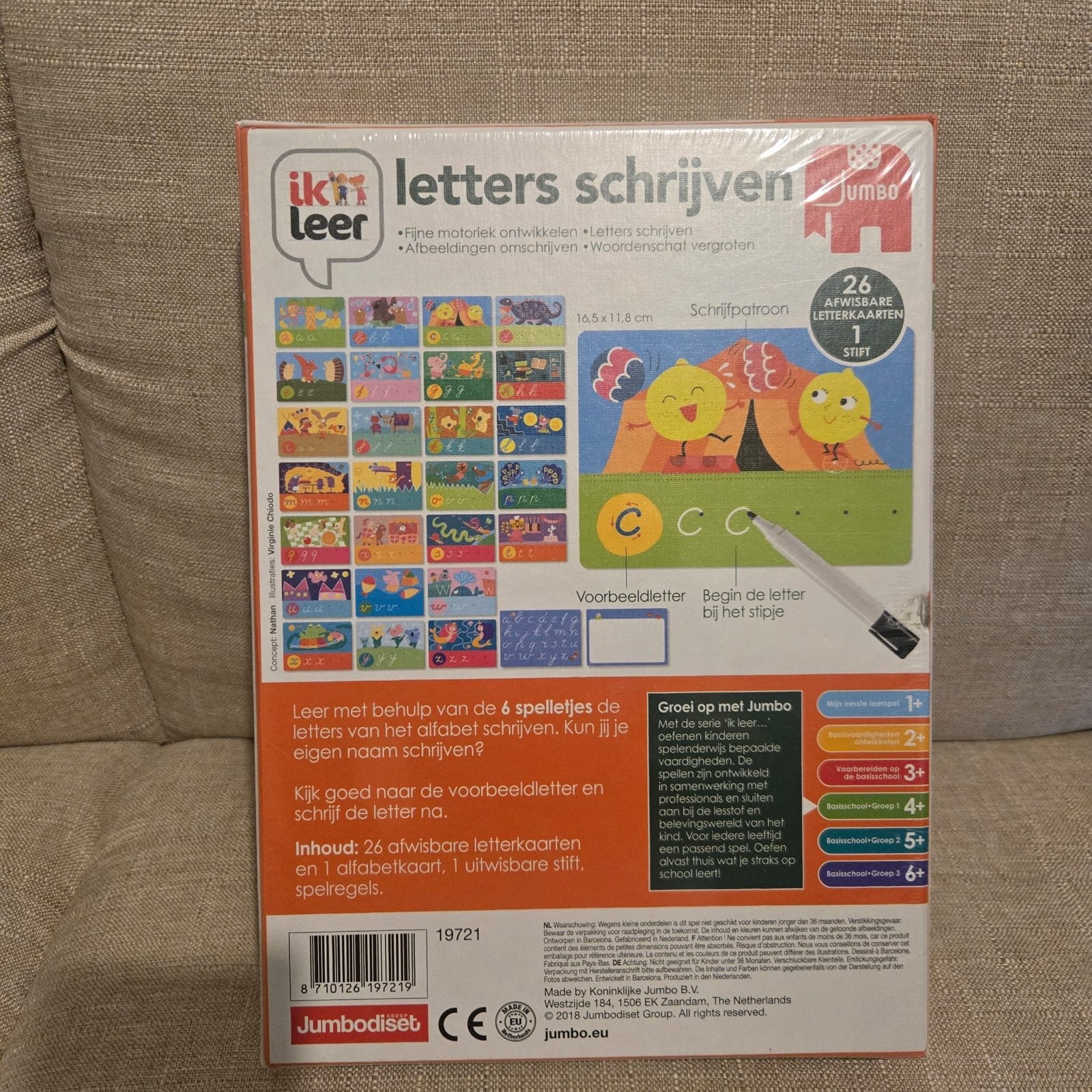 Jumbo Ik leer letters schrijven - Educatief spel, Kinderen en Baby's, Speelgoed | Educatief en Creatief, Ophalen, Nieuw, Taal en Lezen