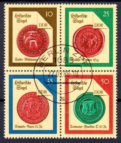 DDR 1988, Michel 3156-3159, gestempeld., Ophalen of Verzenden, DDR, Gestempeld