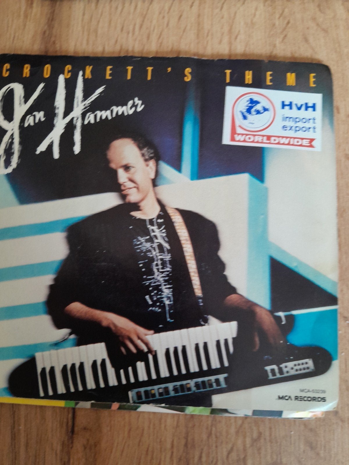 jan hammer 7 inch crockett, s theme, Ophalen of Verzenden, Zo goed als nieuw, Pop