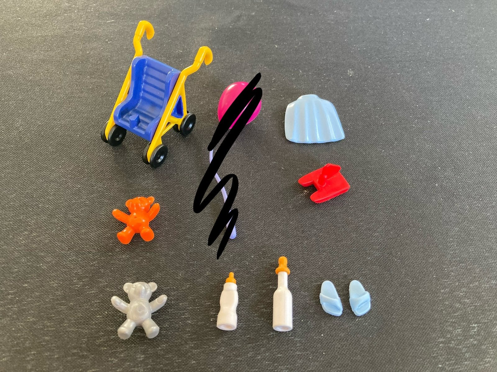 Playmobil beertje, fles met speen ed.., Ophalen of Verzenden, Zo goed als nieuw