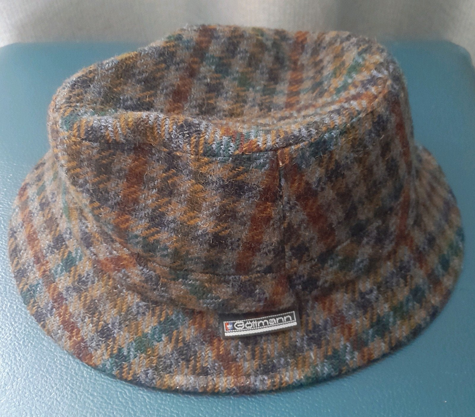 Vintage hoed, wol, merk Göttmann., Hoed, Ophalen of Verzenden, Göttmann, 57 cm (M, 7⅛ inch) of minder