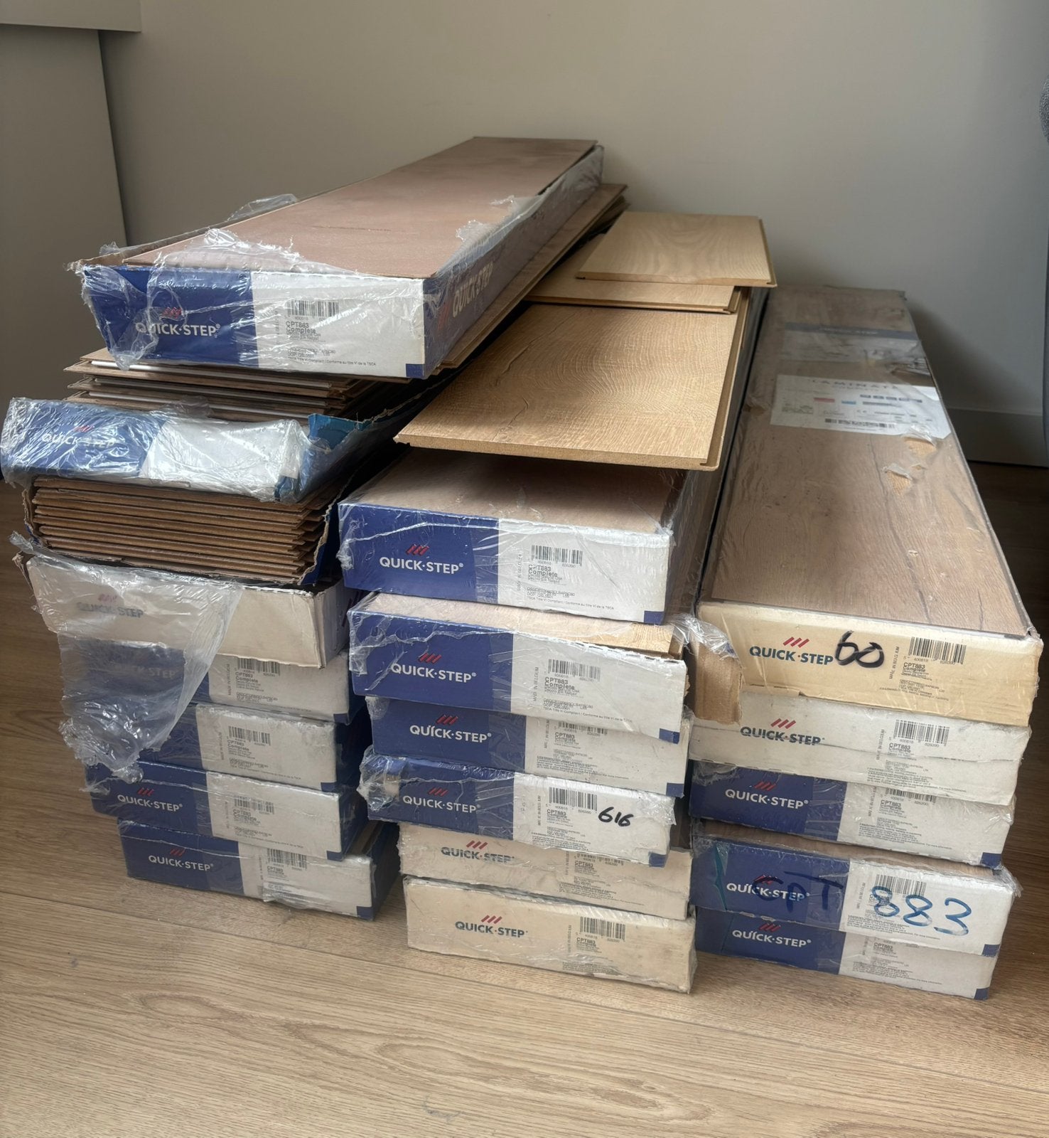 Quick-Step Laminaat Eik Natuur - 19 dozen, Ophalen, 50 tot 150 cm, Nieuw, 10 m² of meer