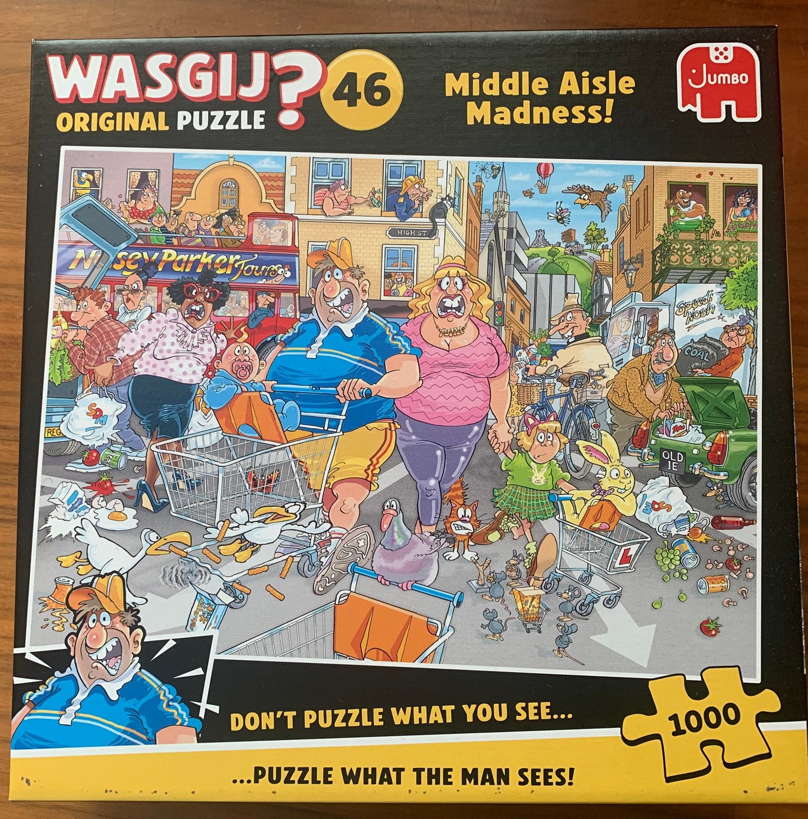Wasgij puzzel Original 46, Hobby en Vrije tijd, Denksport en Puzzels, Ophalen of Verzenden, 500 t/m 1500 stukjes, Zo goed als nieuw