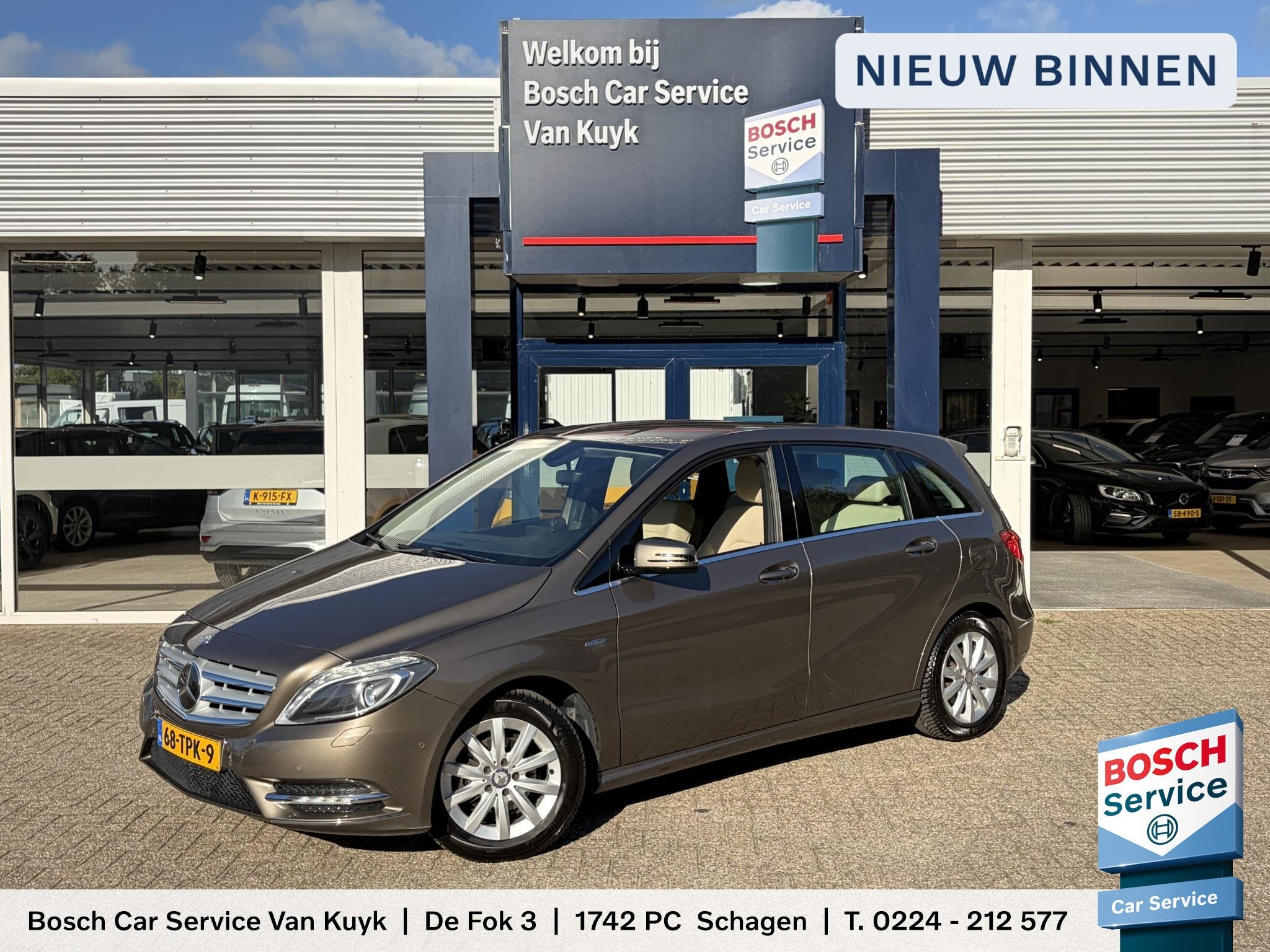 Mercedes-Benz B-klasse 180 Ambition / Nieuwe-Ketting / Grote, Auto's, 1325 kg, Gebruikt, Euro 6, 4 cilinders