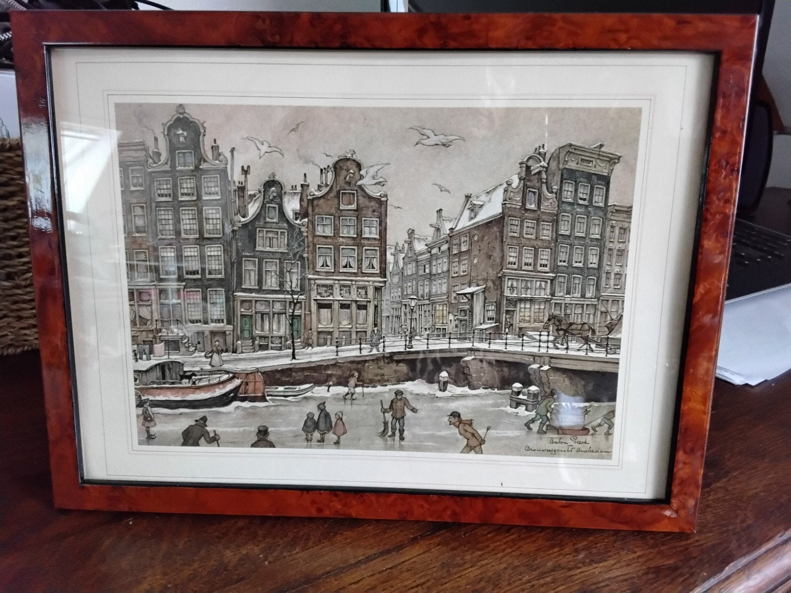 anton pieck Amsterdam brouwergracht, Ophalen of Verzenden