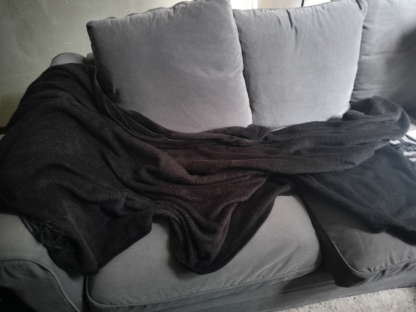 Blokker Deken/Blanket, Ophalen, Gebruikt, 190 cm, Zwart