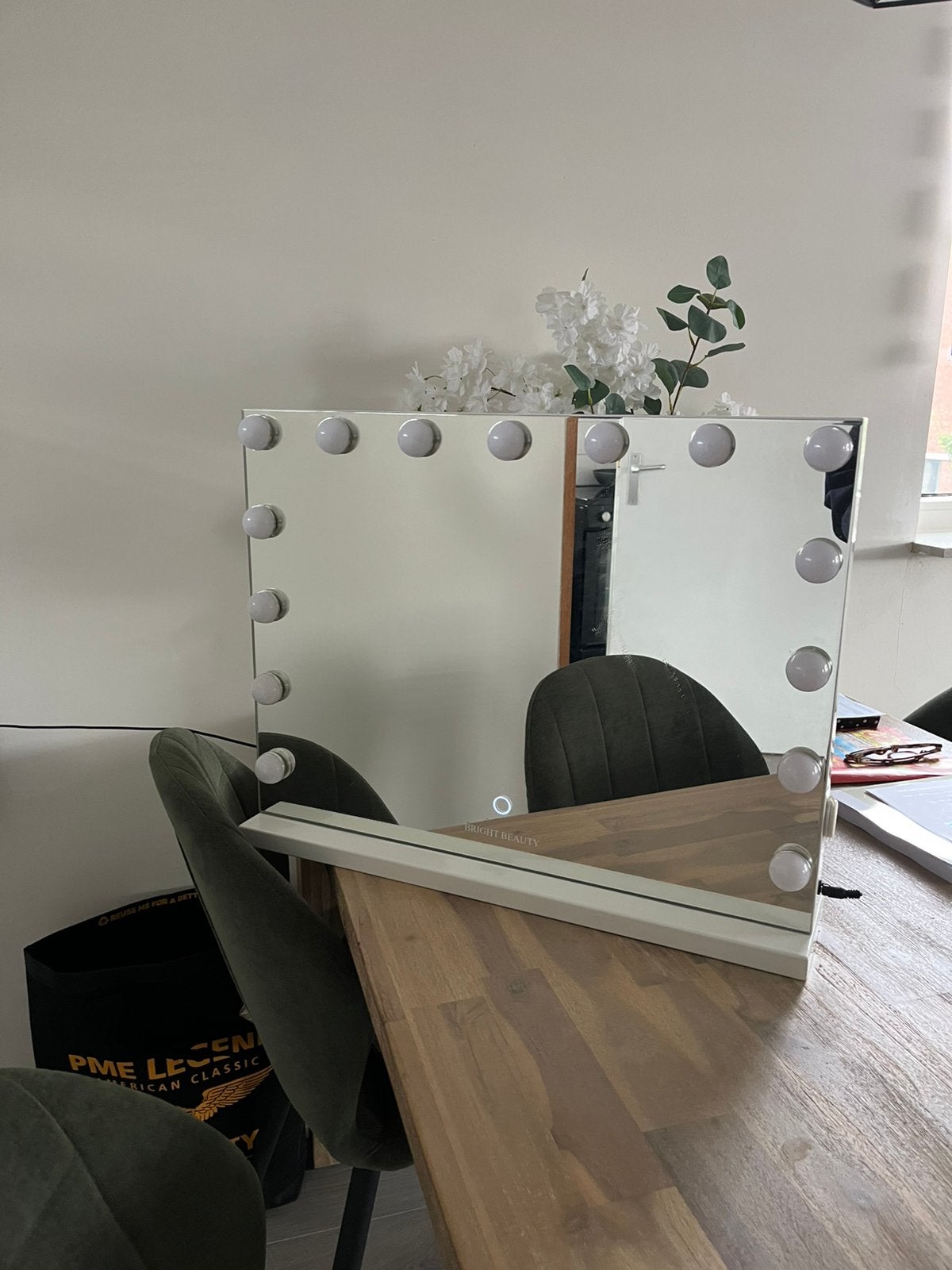 Bright Beauty makeup spiegel, Ophalen, Minder dan 50 cm, Zo goed als nieuw, Minder dan 100 cm