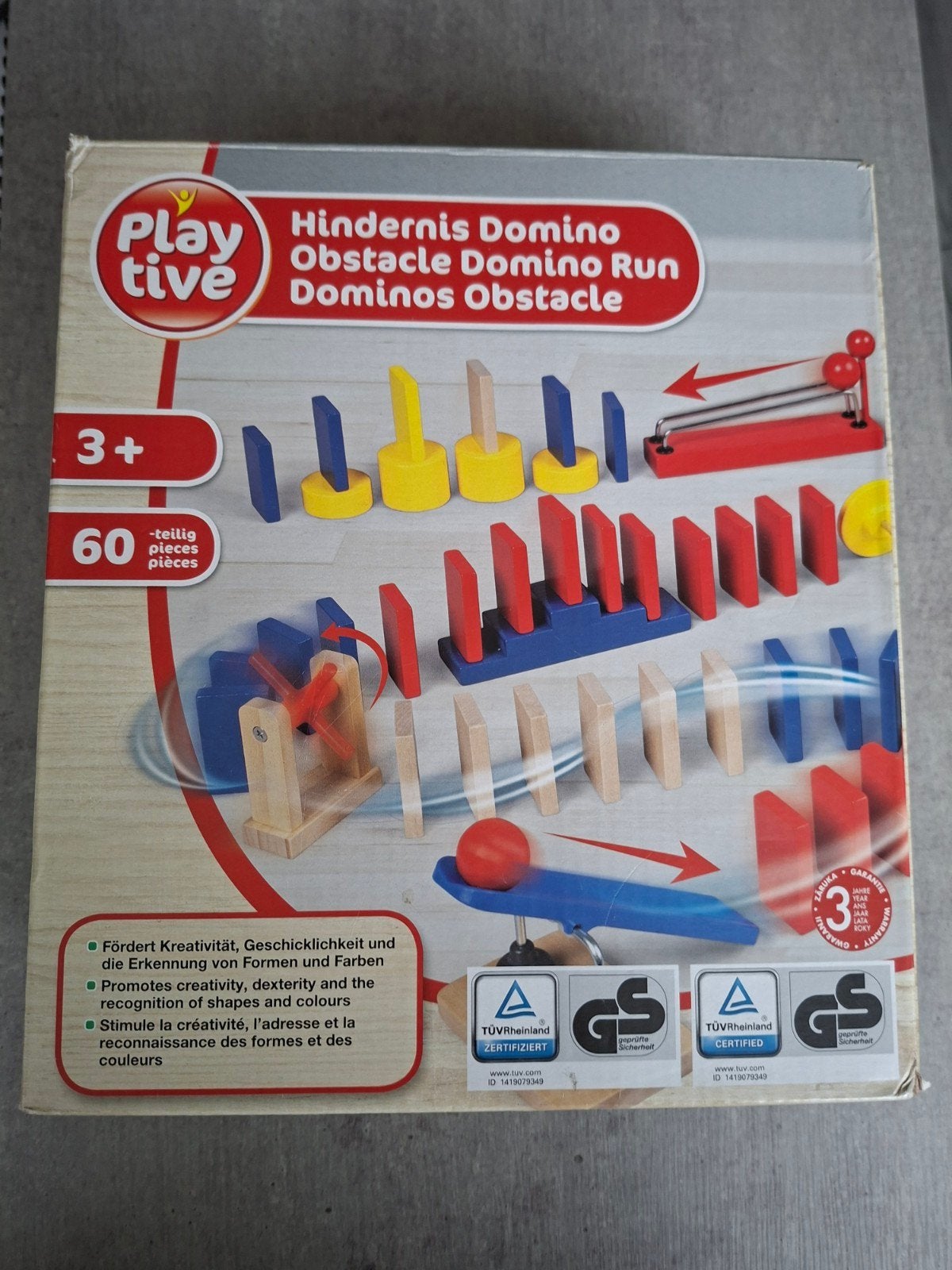 Playtive Houten Domino Hindernisbaan - 60-delig, Ophalen of Verzenden