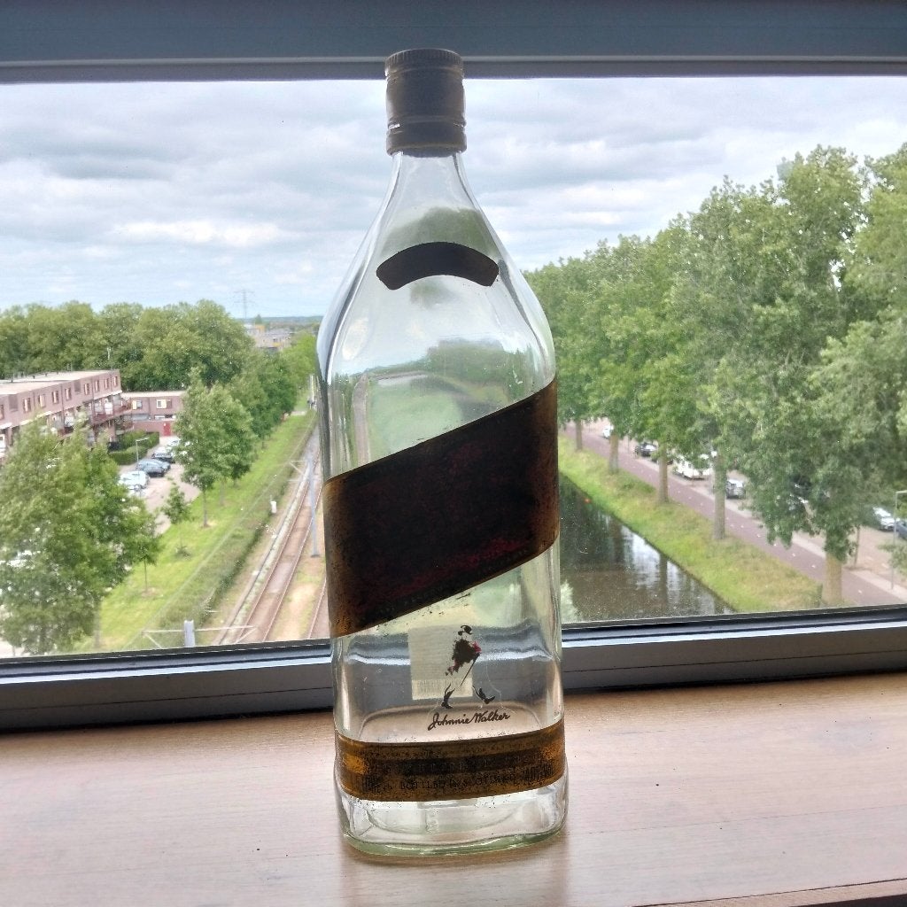 (spaarfles )Red Label fles leeg 4,5l, Gebruikt, Meerkleurig, Overige stijlen, Ophalen of Verzenden